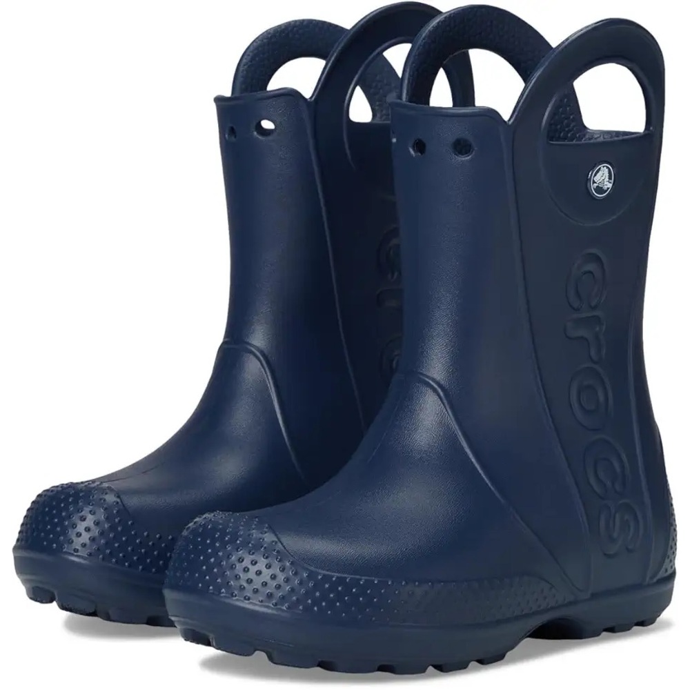CROCS Kids Dark Blue Rain Boots 3Y